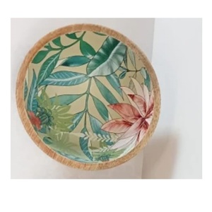 Nuevo Plato Decorativo de Madera de Mango para Servir Comida, Apto para Uso en Restaurantes, con Adhesivo de Madera Esmaltada - Product Image 3