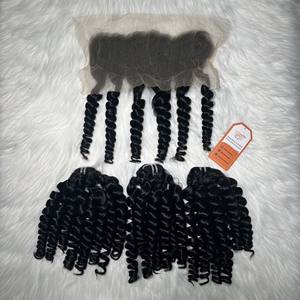 Extensiones de Cabello Humano Virgen Vietnamita Rizado al Agua, Sin Procesar, con Cutícula Alineada, Venta al Por Mayor - Product Image 5