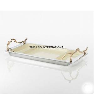 Plateau de service alimentaire rond en bois, style créatif et élégant, plateau décoratif de luxe, très vendu, de la plus haute qualité - Product Image 4