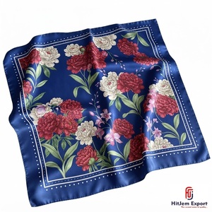 Premium Custom Printed Luxury Silk Scarf Lightweight Womens Square Headscarf OEM ODM Manufacturer Sicily Custom Fabric Products - Product Image 4