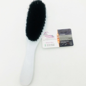 Brosse à cheveux personnalisée avec manche en bois, peigne de coiffure blanc, personnalisable, confortable, pour salon de coiffure, avec logo, emballage, prix de gros - Product Image 1
