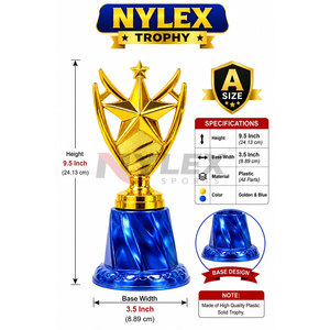 Trophée NYLEX moderne et élégant avec gravure 3D et design personnalisable pour les clubs sportifs et les événements spéciaux - Product Image 3