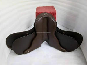 Sillín inglés de salto de cuero Premium exclusivo, nuevo diseño, sillín de caballo de estilo occidental para una conducción cómoda - Product Image 3