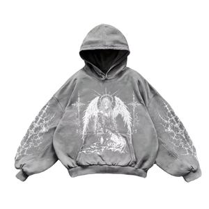 Sweat à capuche pour homme, coupe classique, 100% coton molletonné, design hivernal respirant et écologique - Marque internationale GUJ - Product Image 5