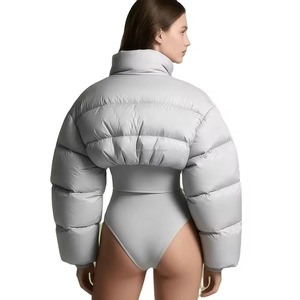 Chaqueta Acolchada Informal con Logotipo Personalizado, Chaqueta de Invierno Acolchada de Alta Calidad para Exteriores, Chaqueta de Plumón para Mujer - Product Image 6