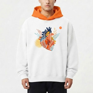 Sweat-shirts tendance pour hommes, en coton lourd de haute qualité, doublure polaire chaude, pour un style décontracté au quotidien. - Product Image 1