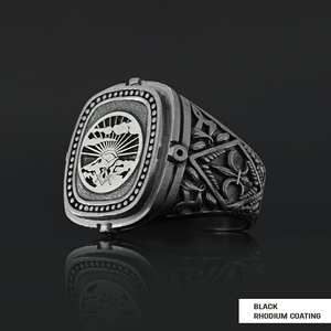 Anillo Masónico BOJ 041 Personalizado de Plata con Diamantes, Anillo de Graduación Universitaria Unisex, Regalo para Fiestas y Ocasiones Especiales, Precio Bajo - Product Image 4