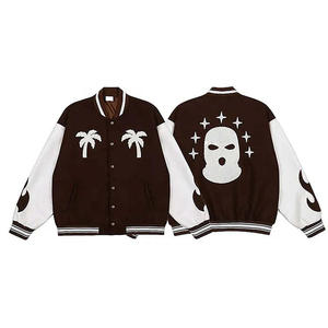 Chaqueta Varsity Retro de Invierno para Hombre, Estilo Béisbol Multicolor, con Material de Secado Rápido - Product Image 3