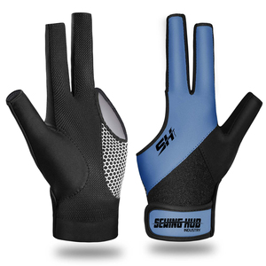 Guante de billar de 3 dedos, cómodo, impermeable, elástico, unisex, accesorios de entrenamiento deportivo para usar guantes de snooker - Product Image 1