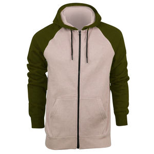 Sudadera con Capucha para Hombre, Manga Raglán, Color Azul Claro y Negro Sólido, Informal, de Forro Polar, Corte Regular - Product Image 6