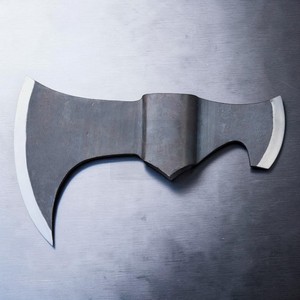 Hacha Vikinga Medieval de Doble Punta, Forjada a Mano en Acero al Carbono, con Pico Trasero Grande, Estilo Dark Hammer Art Corte de Madera para Acampar al Aire Libre - Product Image 1