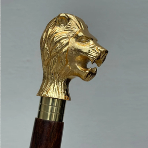 Professional Designer Vintage Brass Head Wooden Handle Walking Cane Antique Style Brass Head Walking Canes - Product Image 4