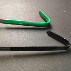 Ensemble de louches à soupe professionnelles en acier inoxydable avec longues poignées ergonomiques vertes et noires pour une utilisation en cuisine commerciale - Product Image 5