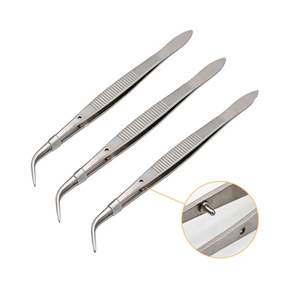 Pinzas Metálicas Manuales de 12.5cm/5 Pulgadas, Pinzas Quirúrgicas de Acero Inoxidable con Dientes, para Aplicaciones Médicas y Quirúrgicas - Product Image 4