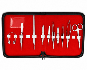 Juego de Instrumentos de Microcirugía Oftálmica Veterinaria de Primera Calidad, 11 Piezas, Kit de Cirugía Menor Oftálmica, Acero Inoxidable Reutilizable, CE - Product Image 2