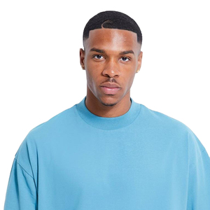 T-shirt Homme 100% Coton Épais Délavé à l'Acide Anti-Plis Anti-Rétrécissement Respirant Coupe Longue Épaules Tombantes Style Streetwear - Product Image 4