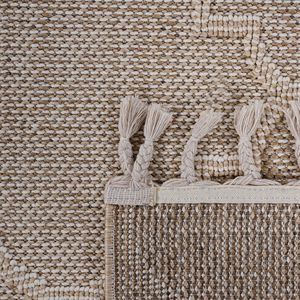 Tappeto da interno/esterno NAAR Guros Collection 2X8 Cream Trellis - Product Image 5