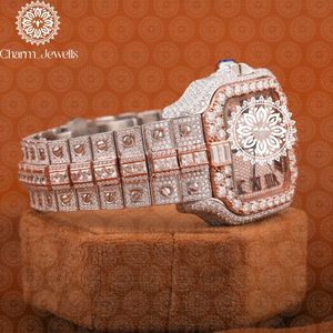 Reloj de Lujo Charm_Jewells para Mujer, Caja de Acero Inoxidable, Esfera Analógica de 40 mm, Cierre Oculto con Botón, Cristal de Zafiro, Mecánico - Product Image 2