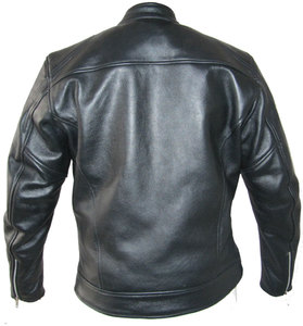 Chaqueta de Cuero y Algodón para Hombre, Estilo Motero, Primavera, Servicio OEM Premium, Casual, Sólida, Transpirable, Resistente al Viento e Impermeable - Product Image 3