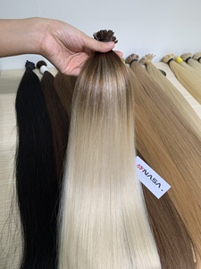 Extensions de cheveux en kératine à prix d'usine, 100% vierges vietnamiennes, super double drawn, qualité supérieure, couleur personnalisable, compatibles permanente - Product Image 1