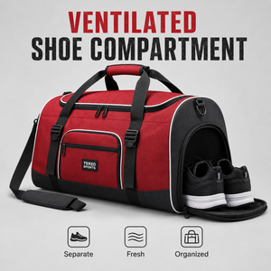 Sac de sport d'équipe personnalisé avec logo, 60L, avec compartiment ventilé pour chaussures, grande capacité, sac pour équipement - Product Image 3
