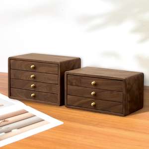 Premium Quality Customizable Handcrafted Wooden Jewellery Box with Velvet Lining Multi Compartments Rings <b>Necklaces</b> <b>Storage</b> - Product Image 2