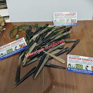 Agujas de costura de cuerno de buey para tejer a mano, estilo sencillo, para coser y tejer lana. - Product Image 3