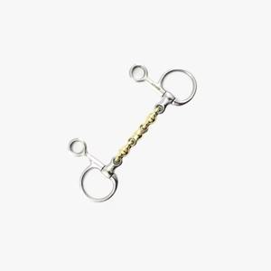 Bocado de caballo de acero inoxidable con anillo en D y rodillo de cobre, bocado de boca simple articulado para entrenamiento y equitación de caballos - Product Image 2