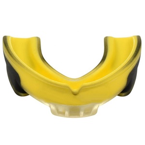 Protège-dents en silicone jaune moulable, équipement de protection sportive pour la boxe, adultes unisexe, léger, couleur unie, moulage par injection - Product Image 3