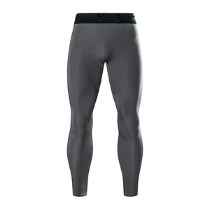 Collants de compression athlétiques pour hommes en gros avec taille élastique, contrôle de l'humidité, pour l'entraînement et la gym, fabrication sous marque privée - Product Image 1