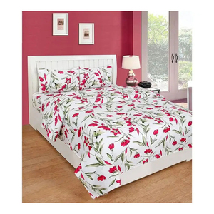 Parure de draps Queen Size 100% coton OEM, vente en gros directe usine, couleur unie, style uni, forte demande - Product Image 3
