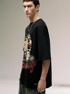 Ensemble streetwear vintage surdimensionné en coton 100% de haute qualité, respirant, avec impression DTG tissée délavée à l'acide, motif personnalisé, OEM 2026, écologique - Product Image 4