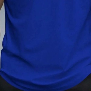 T-shirt unisexe de haute qualité 100 % coton 2025 avec logo personnalisé imprimé, col rond uni en tissu tricoté, logo unisexe - Product Image 3