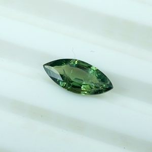 Piedra preciosa de zafiro verde azulado natural, forma marquesa, corte facetado, color verde azul, piedra suelta para la fabricación de joyas. - Product Image 3