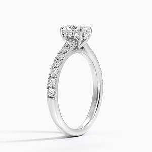 Anillo BOJ 0109 con Corte Ovalado, Plata 925, Engaste de Puntas Lisas, Anillo Solitario con Diamante de 2ct, Color D, VVS1, Moissanita, Certificado GRA - Product Image 2