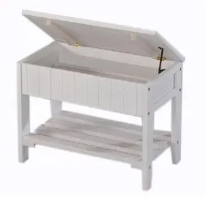 <span class=keywords><strong>Erone</strong></span> in legno massello scarpiera armadio con panca multiuso mobili per la casa per soggiorno sala da pranzo e ingresso - Product Image 1
