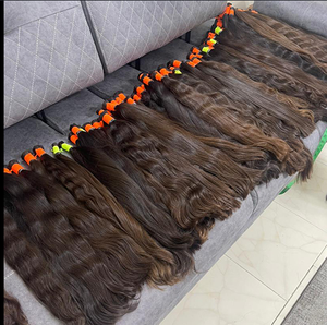 ผมแท้แบบอินเดียสีน้ำตาลอ่อน ขนาด 28 นิ้ว แบบ Body Wave  ไม่มีการต่อผม  แบบ Remy Single Drawn  ไม่มี Weft  สำหรับถักเปีย  นุ่มเป็นธรรมชาติ  ปลายผมหนา  สำหรับต่อผม - Product Image 1