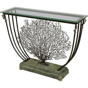 โต๊ะคอนโซลตกแต่งห้องนั่งเล่น โรงแรม บ้าน ดีไซน์หรูหรา ฐานอลูมิเนียมหล่อขึ้นรูปคุณภาพสูง เงางาม สีเงิน - Product Image 2