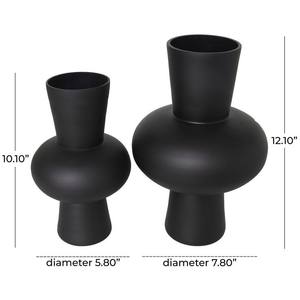 แจกันโลหะสีส้มลายเส้นโค้งสร้างสรรค์ แจกันเหล็กดีไซน์ทันสมัยสำหรับตกแต่งบ้านหรูหรา แจกันโลหะขายส่ง - Product Image 3