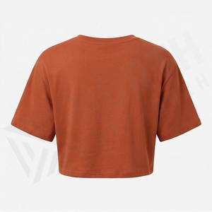 เสื้อครอปท็อปผู้หญิงผ้าฝ้ายสีตามสั่ง สไตล์ลำลอง เซ็กซี่ กระชับรูปร่าง เสื้อยืดสั้นแนวสตรีทแวร์ สำหรับออกกำลังกาย ฟิตเนส ยิม แอคทีฟแวร์ - Product Image 2