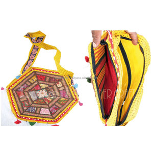 BohoMain India Ethnic <b>Star</b> Shape <b>Mirror</b> Work Women's Messenger Bag Vintage Boho Purse Handmade Recyclable Eco Friendly Crossbody - Product Image 4