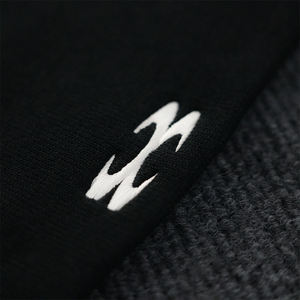 Bonnet en tricot noir avec broderie de lettres blanches, style streetwear, chapeau d'hiver unisexe adulte 56-58CM - Product Image 5