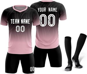 Conjunto de Camiseta de Fútbol con Estampado Digital Personalizado para Hombre, Manga Corta, Transpirable, de Secado Rápido, con Tirantes Ajustables, Cintura Elástica, Poliéster, para Equipos Adultos - Product Image 2