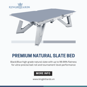 Table de billard de luxe OEM ODM King Nexus 9ft 7ft avec plateau en ardoise, structure en acier de précision, stabilité maximale, Vietnam - Product Image 6