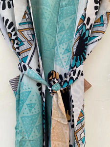 Vintage haute qualité 100% soie respirant col en v Robe de nuit pour les femmes-élégant Festival tenues printemps été automne - Product Image 5