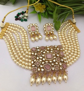 Classy Premium Quality Gold Plated <b>Necklace</b> <b>Set</b> with Earrings <b>Wedding</b> Party Festival Functions Wear Collection Women and Girls - Product Image 2