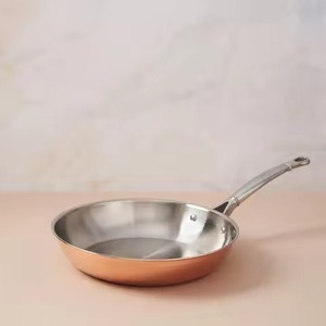 3 Sizes Light Gray Ceramic Coated Nested Frying <b>Pan</b> Set Ergonomic Handle Cooking <b>Pan</b> For Modern Healthy Kitchens - Product Image 3