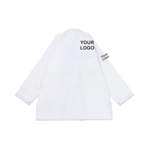 Kimono de Jiu-Jitsu Brasileño de Alta Calidad Personalizable, 100% Algodón, Estilo BJJ, Hecho a Medida, Color Blanco, para Adultos, con Impresión de Logotipo Personalizado, Ropa de Artes Marciales - Product Image 2