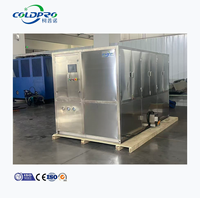 Machine à glaçons cubiques refroidie par air de 5 tonnes avec compresseur Refcomp, faible consommation d'eau, pour usine de béton