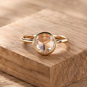 Magnifique bague solitaire classique en or massif 10K 14K 18K avec diamant de laboratoire rose, certifiée IGI, couleur DEF, clarté VS VVS, bague de fiançailles - Product Image 6